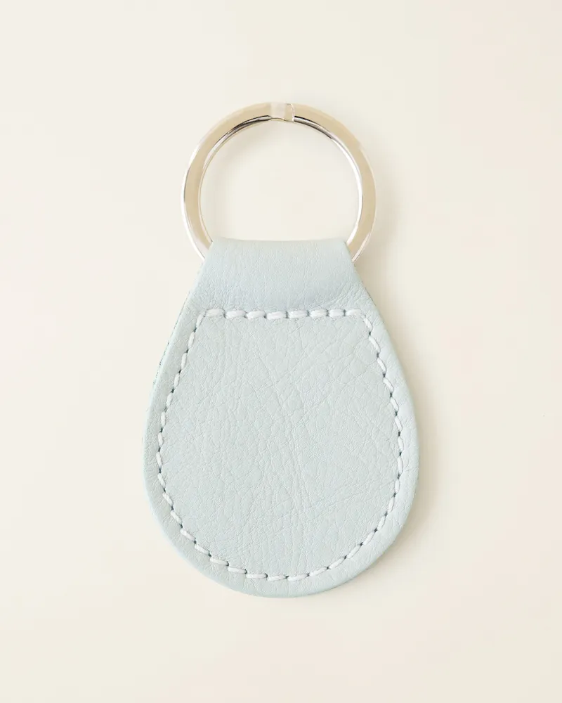 Roots Upcycle Key Ring Cloud in Pale Aqua