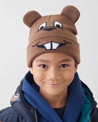 Roots Toddler Buddy Toque Hat in Brown
