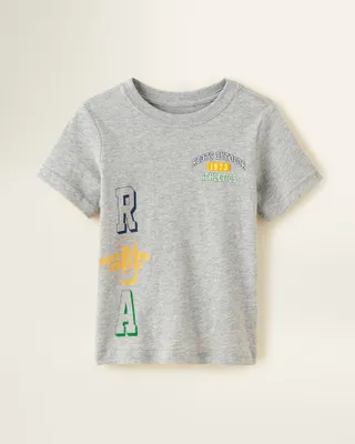 Roots Toddler Outdoor Athletics T-Shirt in Grey Mix
