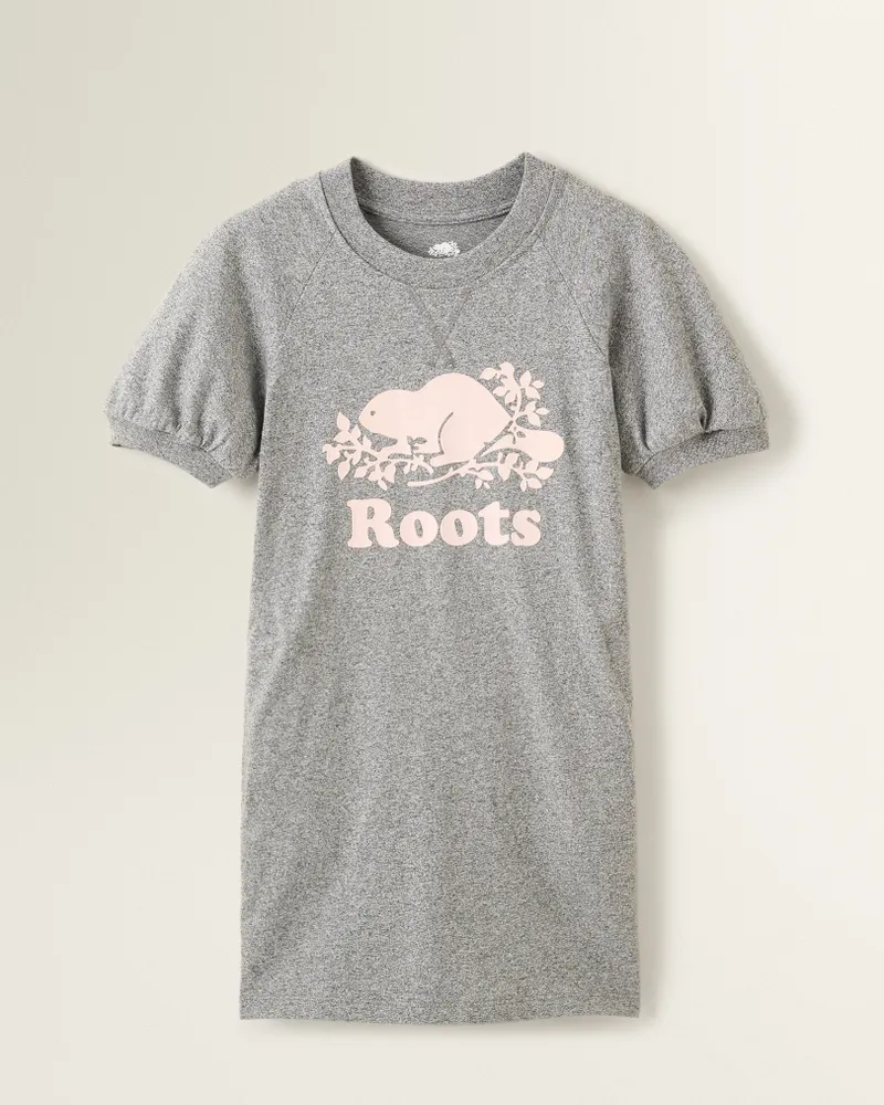 Roots Girl's Ellie Dress in Salt/Pepper