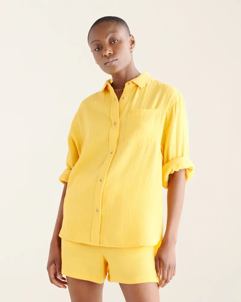 Isla Cotton Gauze Shirt, Shirts