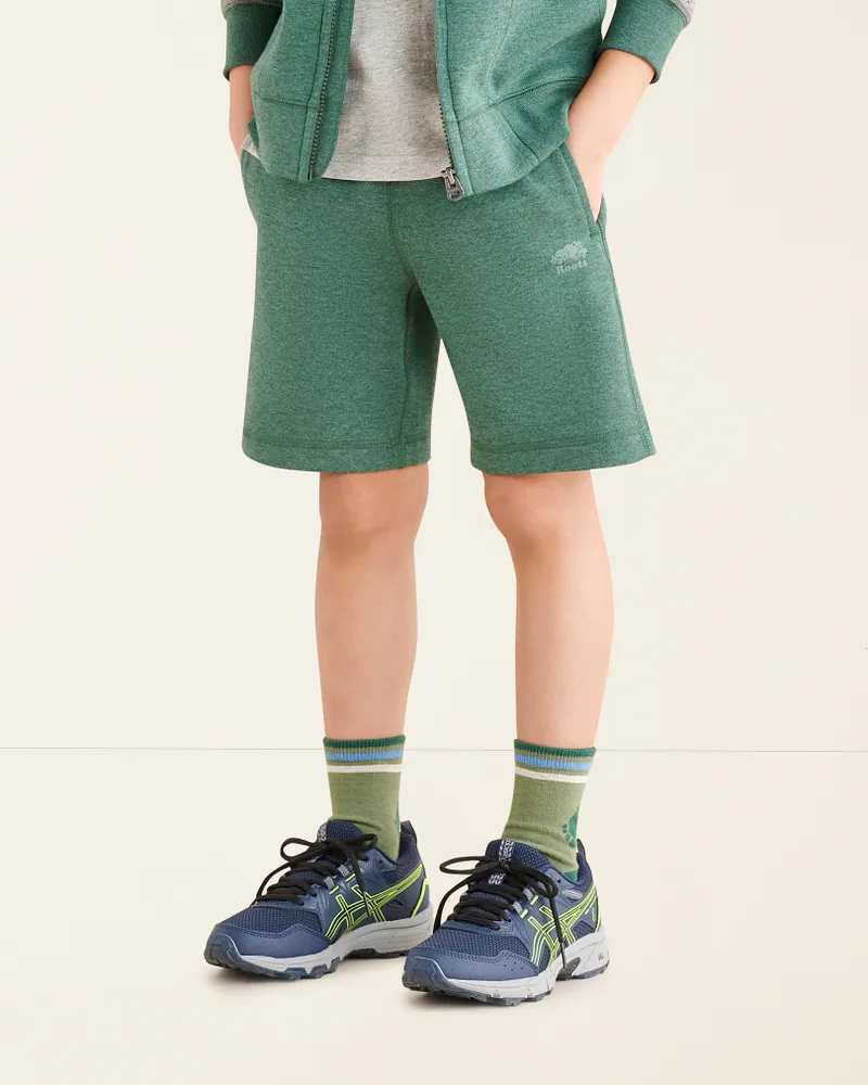 Roots Boy's Active Journey Short in Forest Green Mix