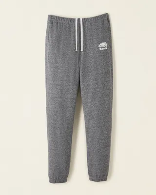 Roots Organic Cooper High Waisted Sweatpant in Salt/Pepper