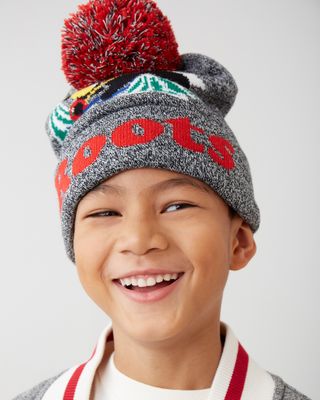 Roots Kid Winter Cooper Toque Hat in Salt/Pepper