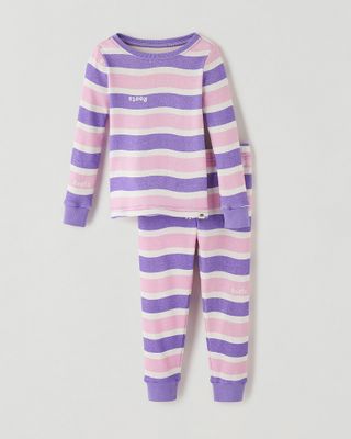 Roots Toddler Nature Pajama Set in Paisley Purple