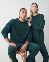 Roots One Crew Shirt in Green Shadow