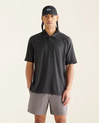 Roots Renew Polo T-Shirt in Black Pepper