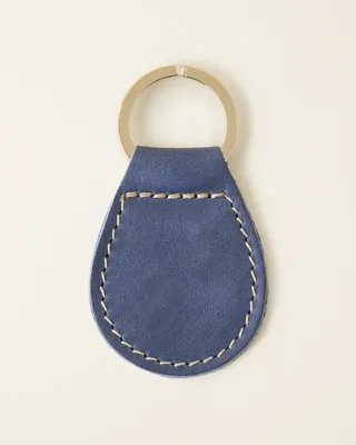 Roots Upcycle Key Ring Tribe in Royal Blue