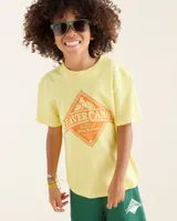 Roots Kids Beaver Canoe Relaxed T-Shirt in Popcorn Yellow