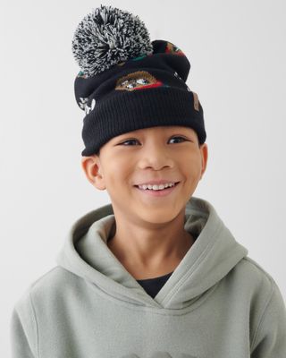 Roots Kid Winter Wonderland Toque Hat in Black