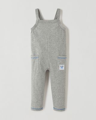 Roots Toddler Play Dungaree in Grey Mix