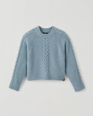 Roots Girl's Sweater Top in Alpine Blue