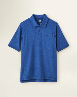 Roots Renew Polo T-Shirt in Oxford Blue Pepper
