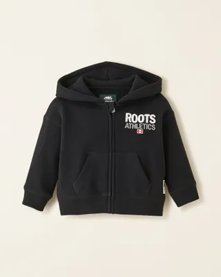 Roots Baby Athletics Zip Hoodie in Black