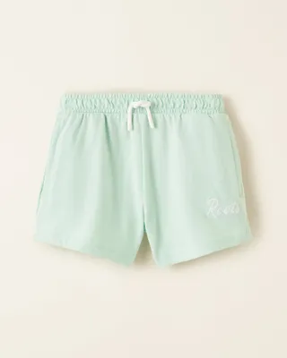 Roots Toddler Girl's Nature Club Relaxed Short in Mist Green