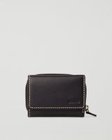 Roots Trifold Clutch Prince in Black