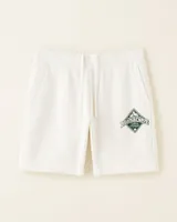 Roots Beaver Canoe Sweatshort 8 Inch in Egret