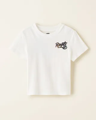 Roots Toddler Artist Pride T-Shirt in Egret