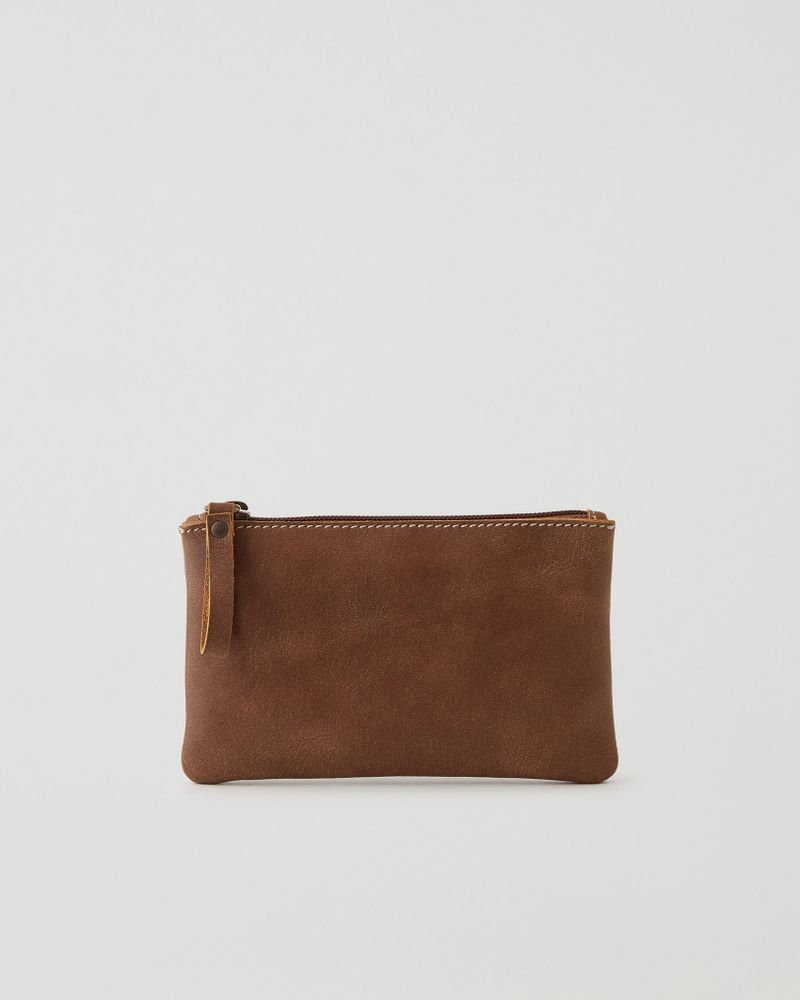Roots Zip Pouch Tribe in Natural