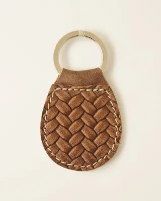 Roots Upcycle Key Ring Woven in Natural
