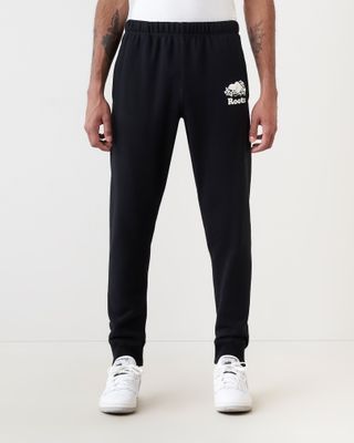 Roots Organic Park Slim Sweatpant in Black