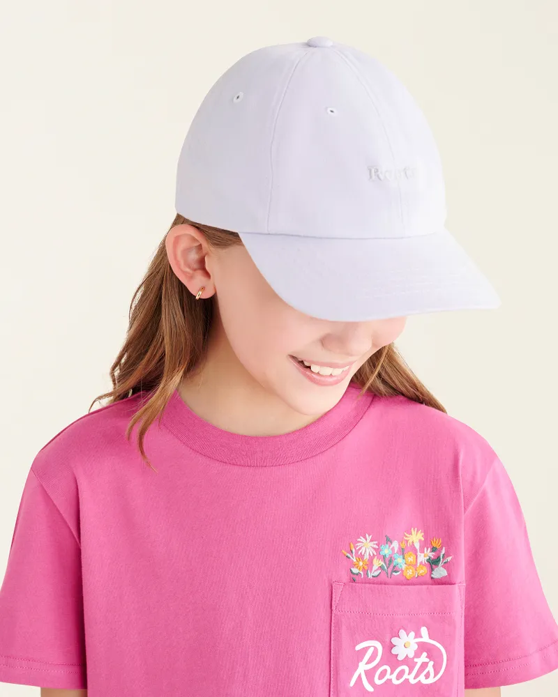 Roots Kids Baseball Cap Hat in Dusty Lilac
