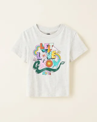 Roots Toddler Artist Pride T-Shirt in White Mix