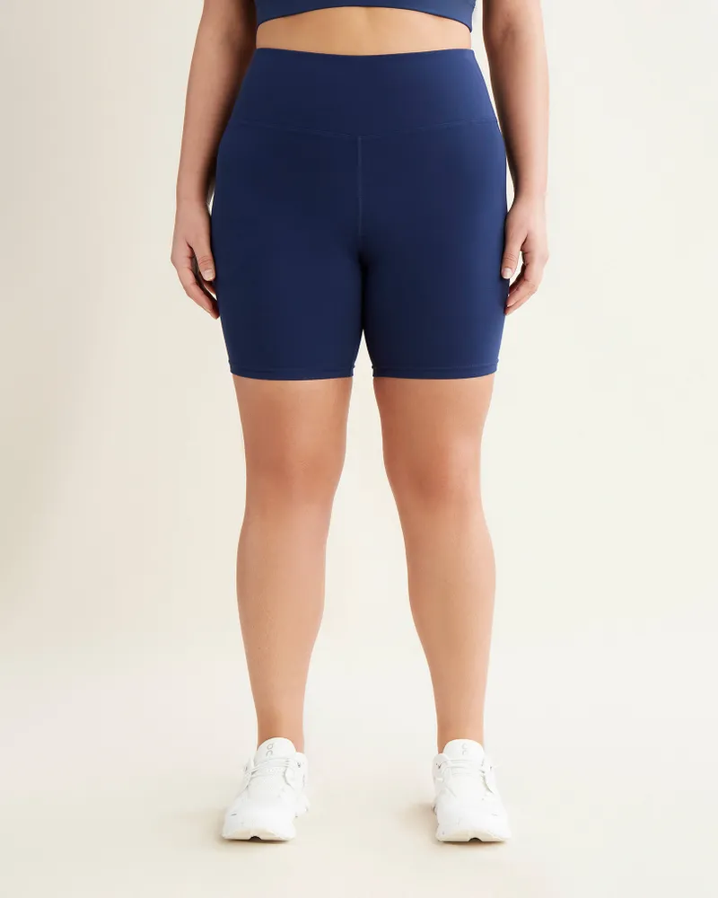 Roots Restore Bike Short 7 Inch in True Navy