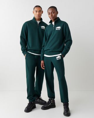 Roots Organic Original BF Sweatpant in Varsity Green