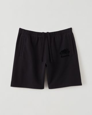 Roots Original Longer Sweatshort 8 Inch in Black