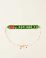 Roots Muskoka Friendship Bracelet in Green