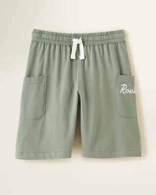 Roots Kids Nature Club Short Pants in Cactus Green
