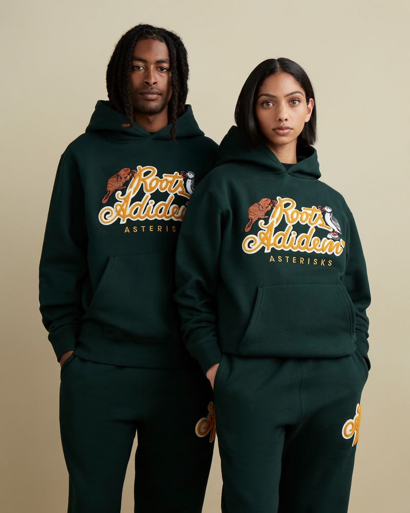 Roots X Adidem Asterisks Hoodie Gender Free in Varsity Green | Bramalea  City Centre