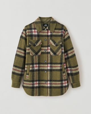 Roots Seymour Shacket Jacket in Olio Green
