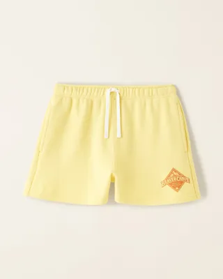 Roots Beaver Canoe Sweat Short 3 Inch in Popcorn Yellow