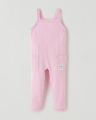 Roots Toddler Play Dungaree in Lilac Bloom