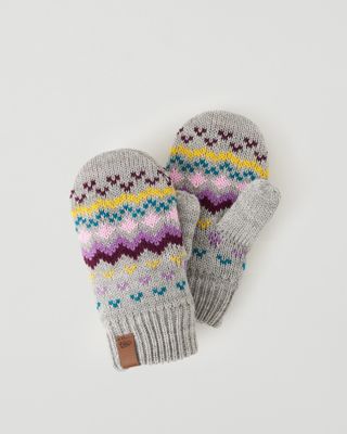 Roots Toddler Winter Wonderland Mitt in Grey Mix