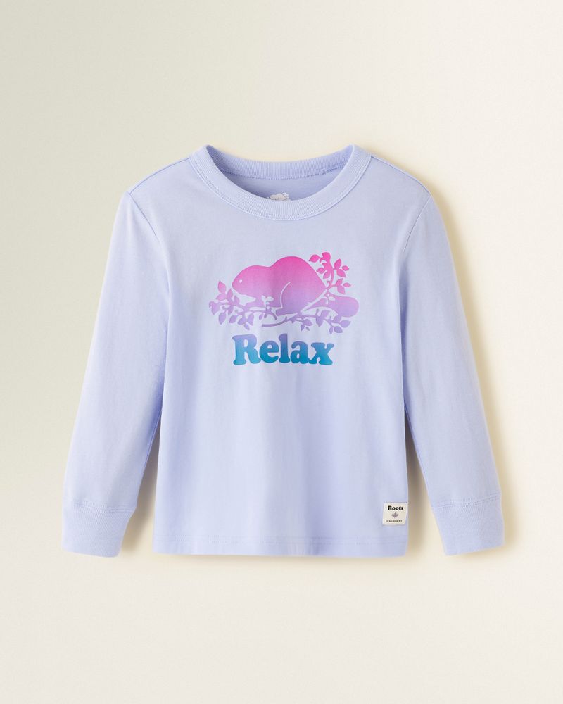 Roots Toddler Cooper Relax T-Shirt in Blue Lavender