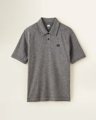 Roots Renew Polo T-Shirt in Salt/Pepper