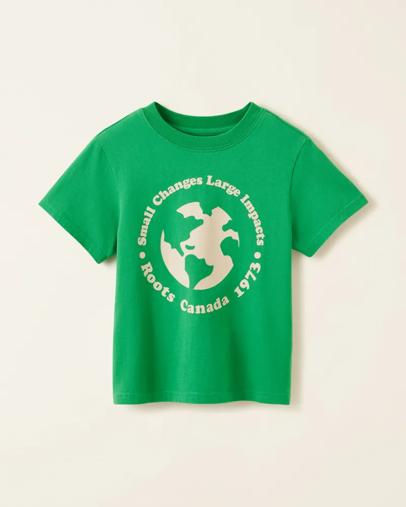 Roots Toddler Changes T-Shirt in Kelly Green
