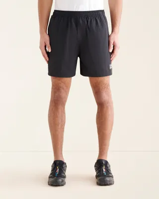 Roots Outdoor Athletics Nylon 5 Inch Short in Black