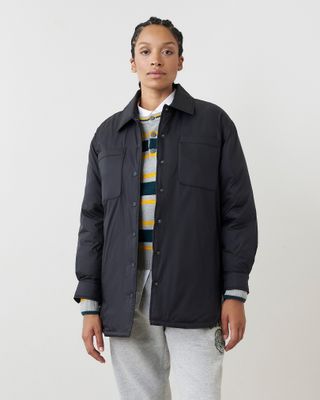 Roots Coaches Shacket Jacket in Black