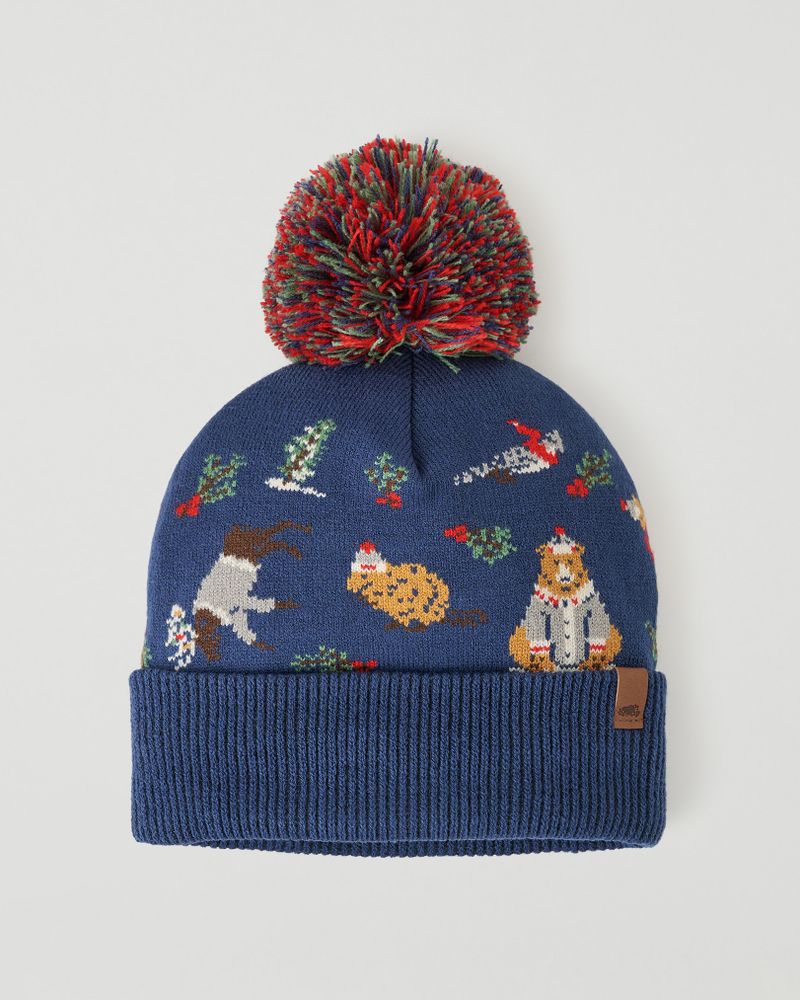 Roots Kid Winter Wonderland Toque Hat in Insignia Blue
