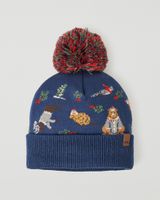 Roots Kid Winter Wonderland Toque Hat in Insignia Blue