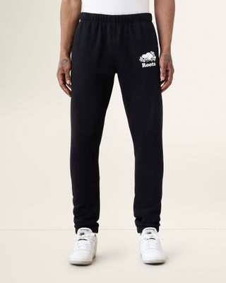 Roots Organic Original Sweatpant Short (29 Inch Inseam) in Black