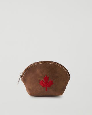 Roots Maple Leaf Euro Pouch Tribe in Natural