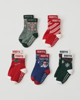 Roots Toddler Winter Sock 5 Pack in Assorted Colours