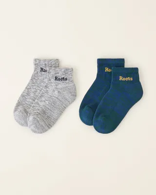 Roots Kid Ankle Sport Sock 2 Pack in Mix