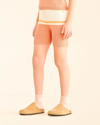 Roots Girl's Sweater Knit Short in Canyon Clay