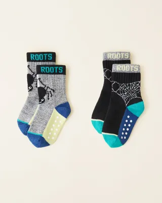 Roots Toddler Glow Critter Sock 2 Pack in